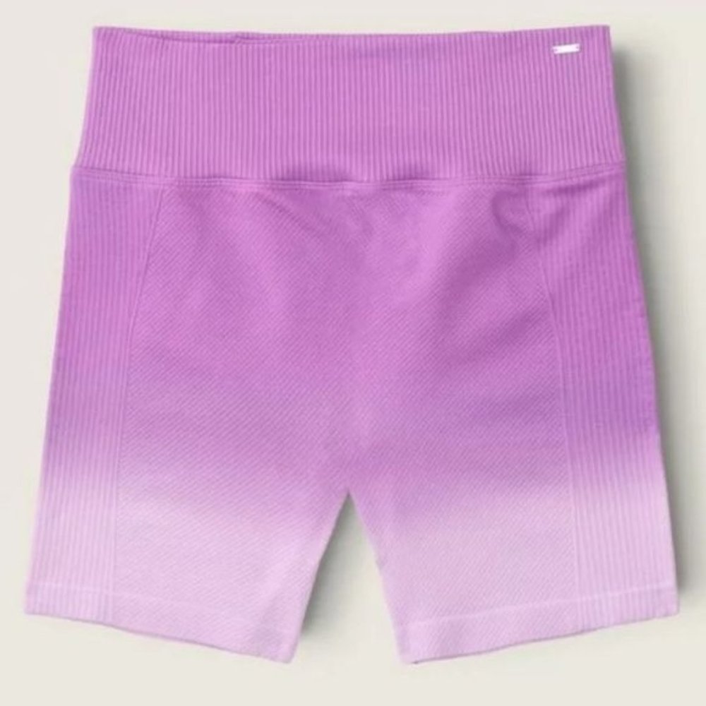 VS PINK- Bike Shorts Purple Ombré w/ Sm Silver Logo Plate, sz: Sm, NWT